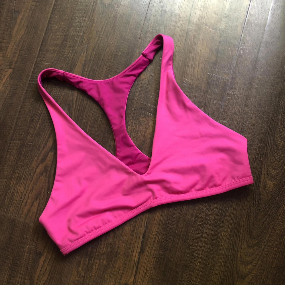 Jolyn Clothing Hot Pink Racerback Swim Top